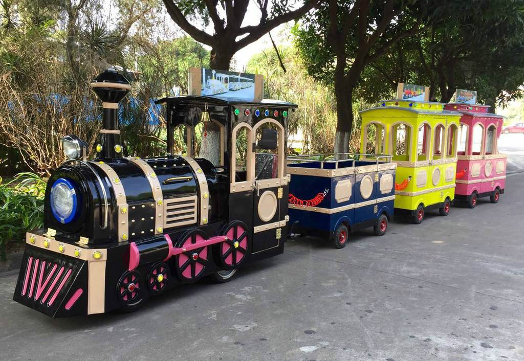长城区景区广商场无轨观光小火车电动儿童游乐设备小火车可坐人户外玩具